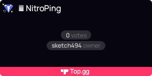 Top.gg Widget for NitroPing