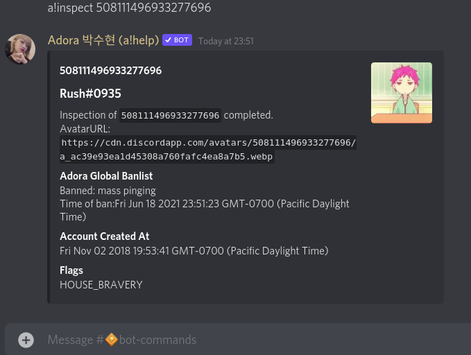 Inspect User Command