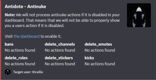 Antinuke feature preview
