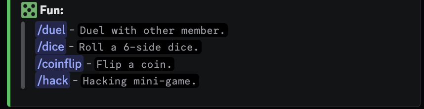 Fun Commands