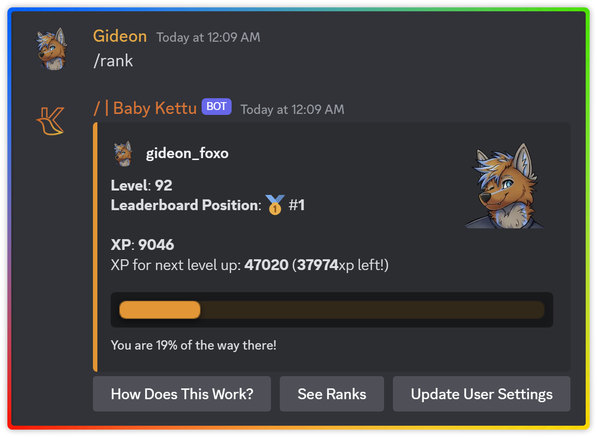 Demo of Kettu's rank cmd