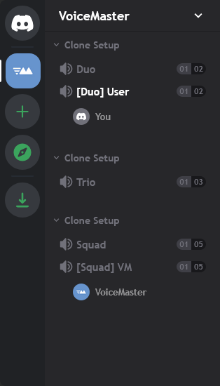 Clone setup: temp channels match Join to Create settings