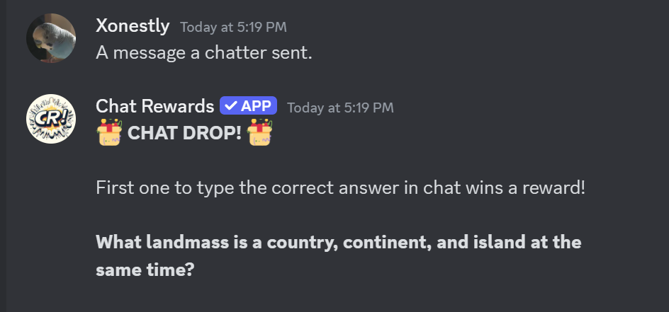Chat Drop