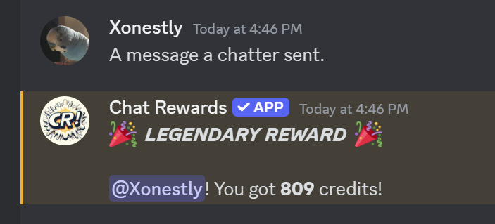 Legendary Reward