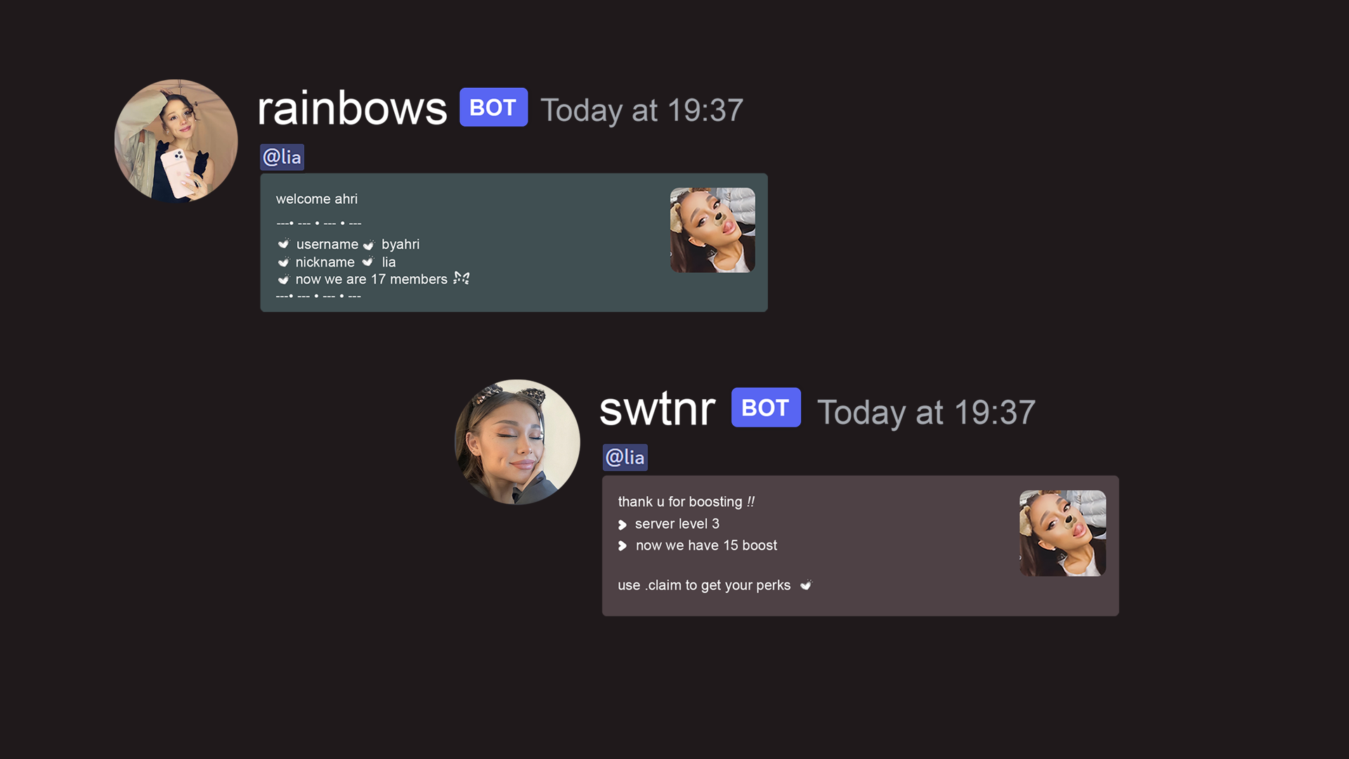 welcs & boosts w webhooks
