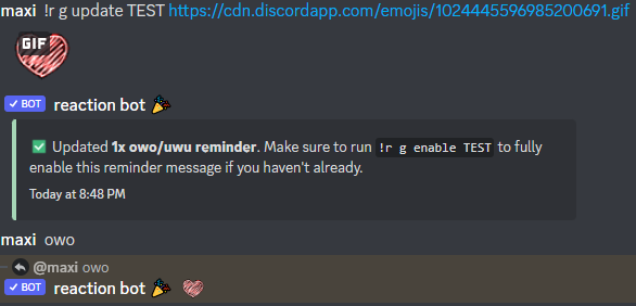 gift command emoji link example