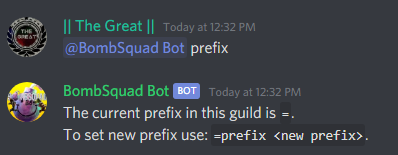 Getting prefix