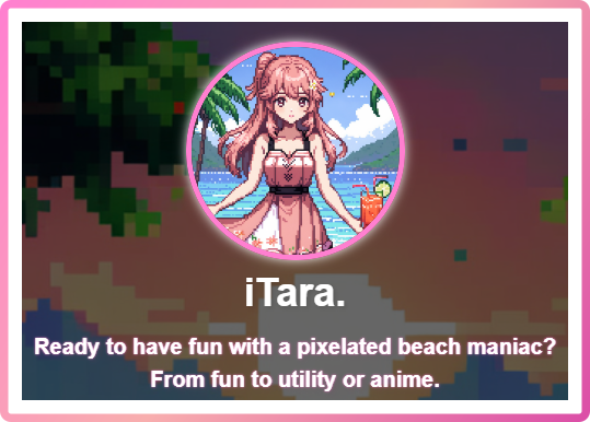 Ready to have fun with a pixelated beach maniac?