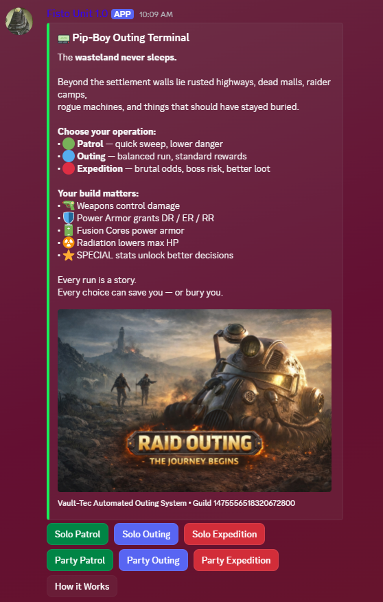 Fisto raid outing terminal