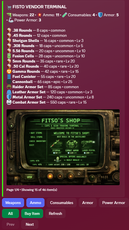 Fisto shop vendor terminal