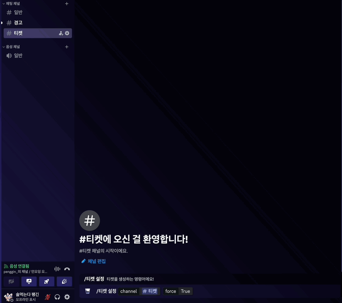 커스터마이징 티켓