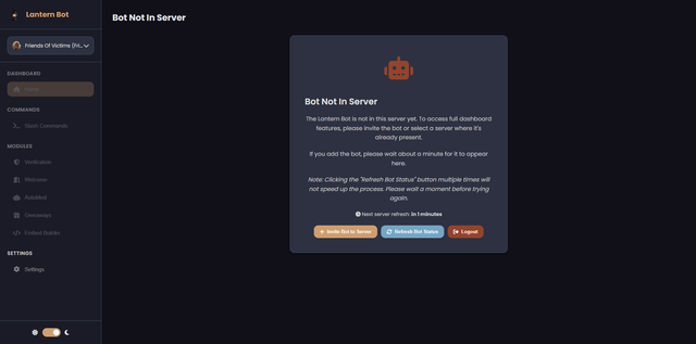 Lantern Dashboard - Advanced Configuration