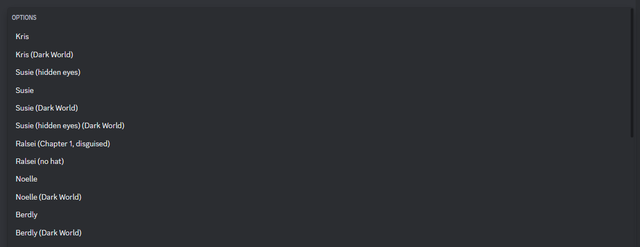 deltarune charlist 1