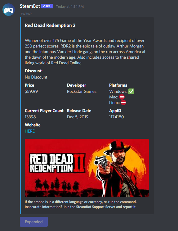 Expanded View of s!game