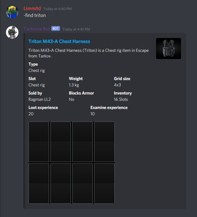 Basic find (Chest Rig)