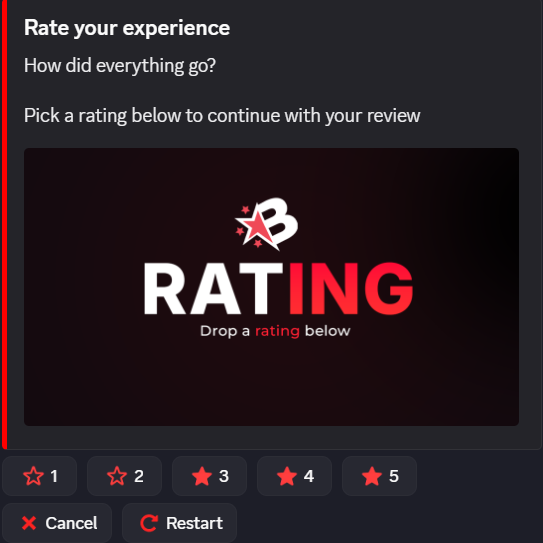 Rating showcase