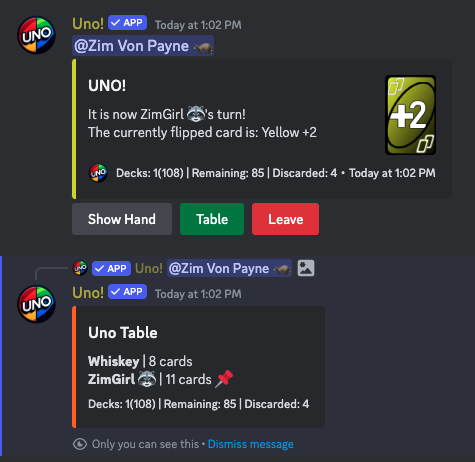 See the state of the table and how many cards your opponents have.