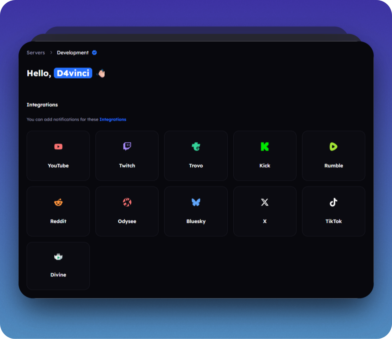 Notify Dashboard