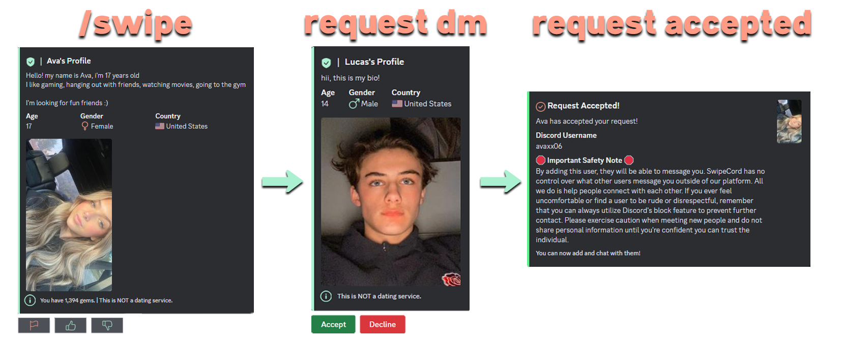 SwipeCord Screenshot 1