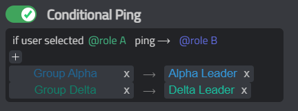AppBot conditional staff ping configuration