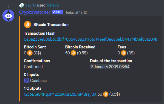check transaction discord bot