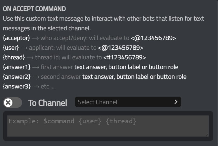 AppBot custom command integration
