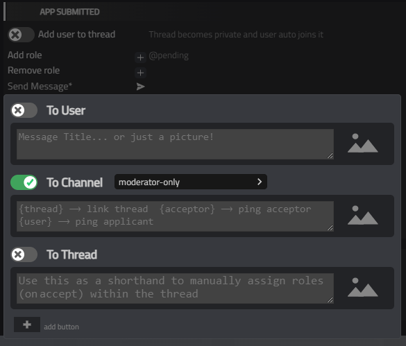 AppBot message routing configuration