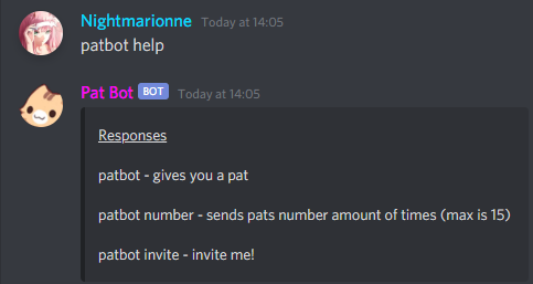 patbot help
