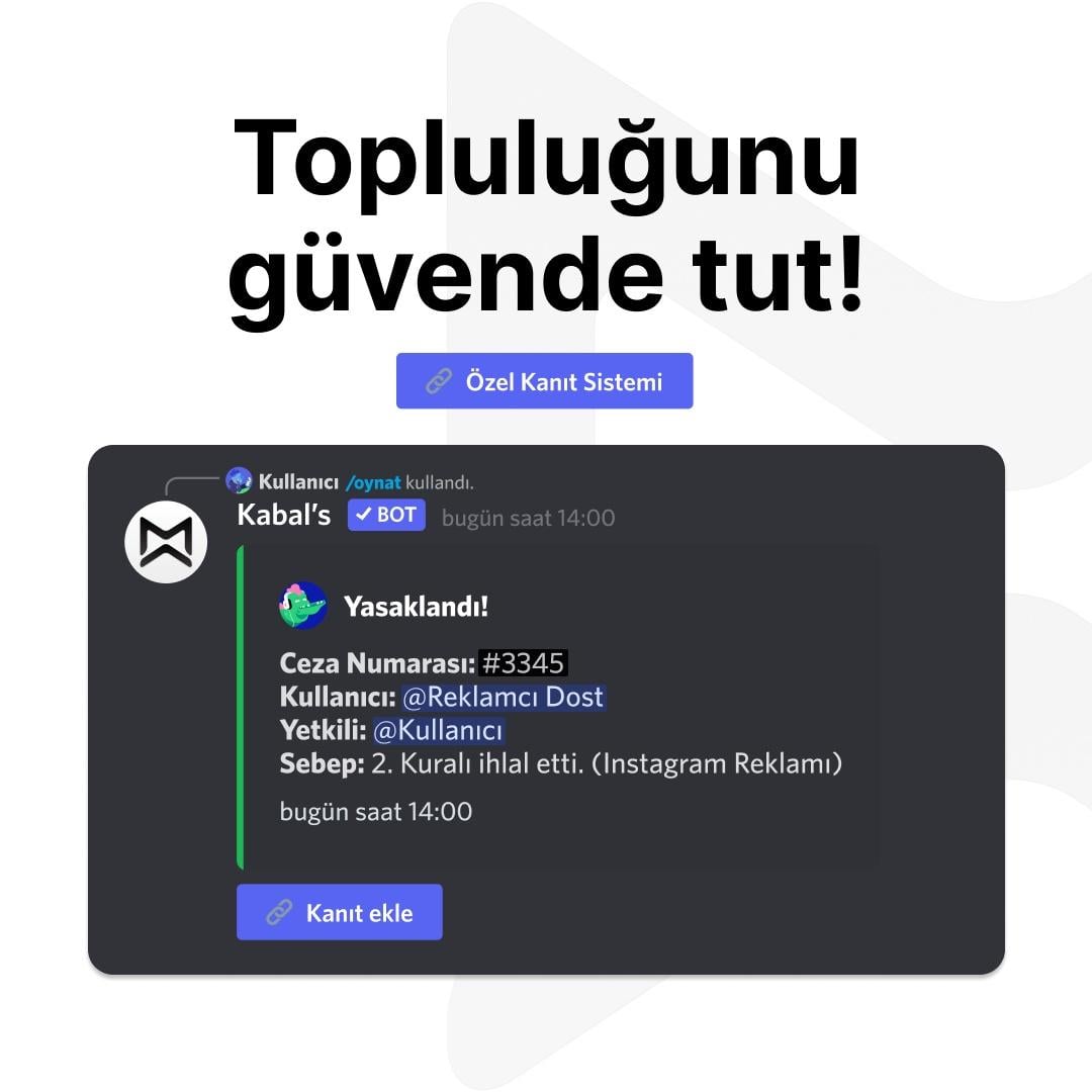 Topluluğunu güvende tut!