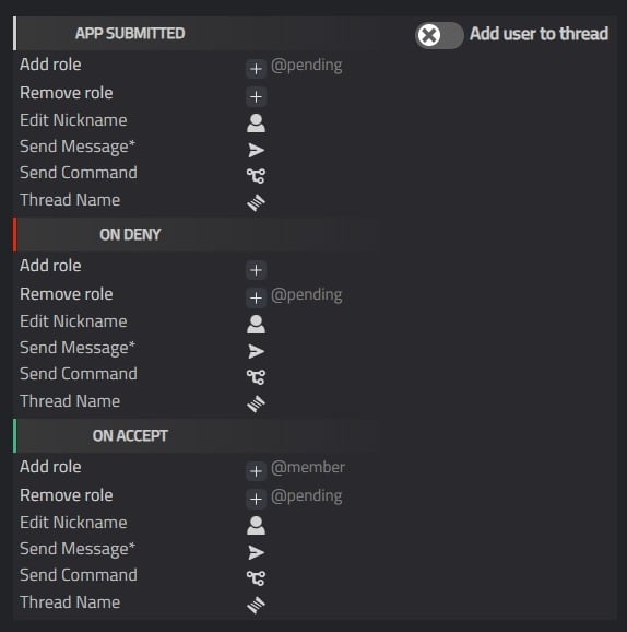 AppBot action configuration panel