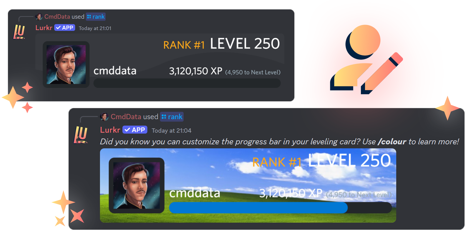 Customizeable Rank Cards