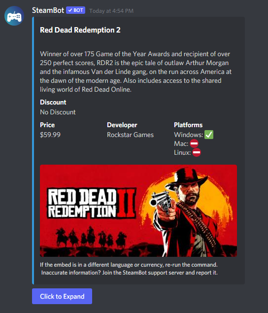 Usage of the /game feature