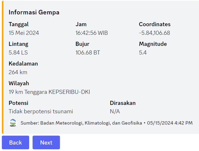 gempa terkini