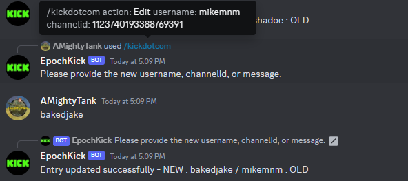 Screenshot of editing custom alerts
