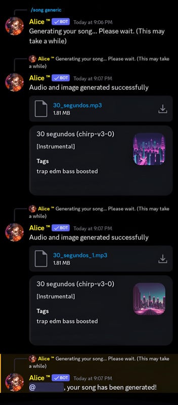 Music creation interface with Alice