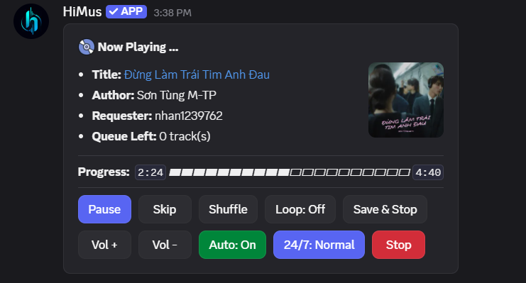 HiMus Advanced Controls