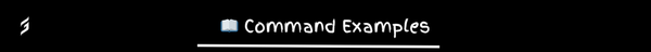📖 Command Examples