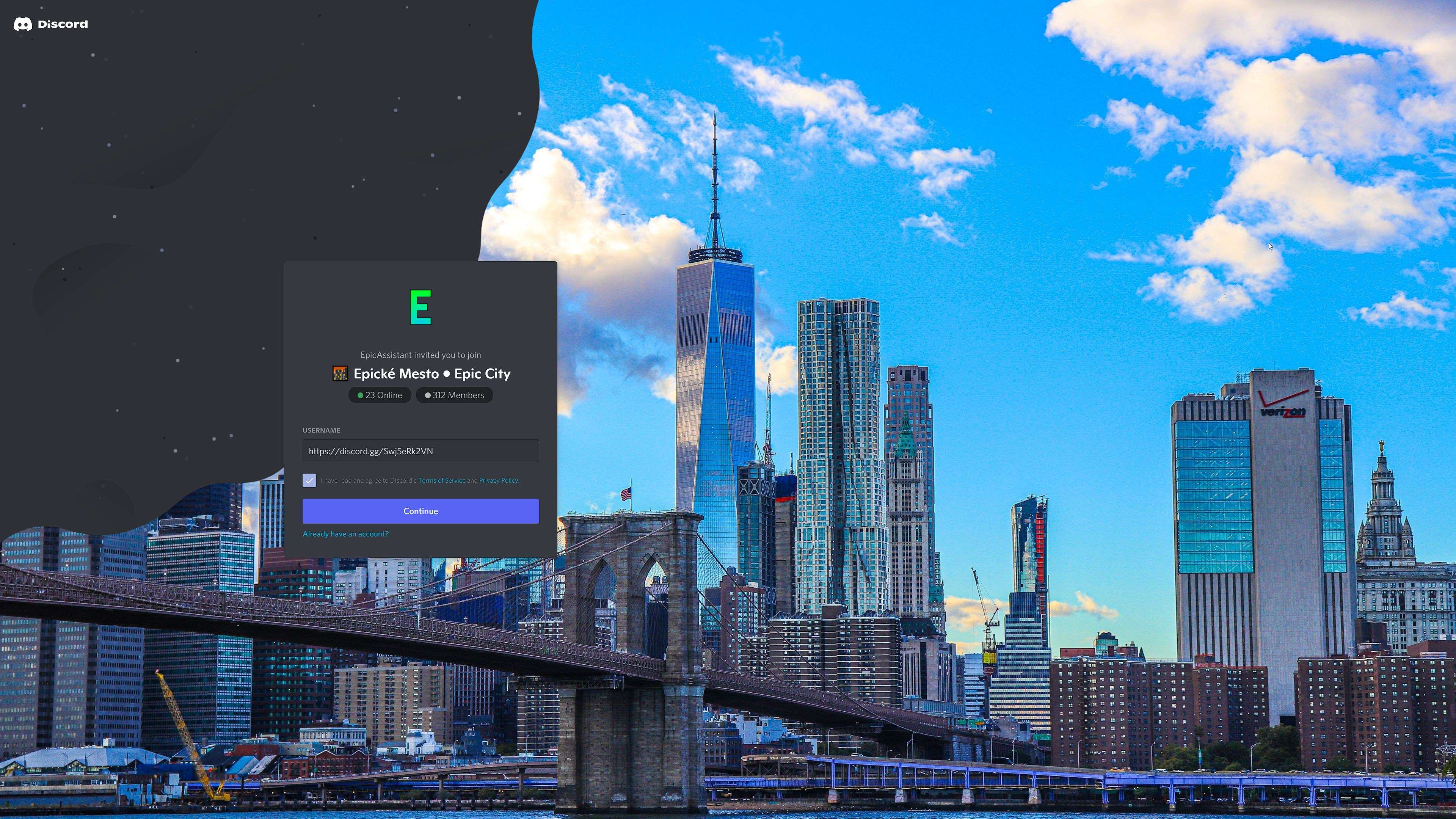 Pripoj sa na Discord server Epic City • Join to EpicCity Discord server!