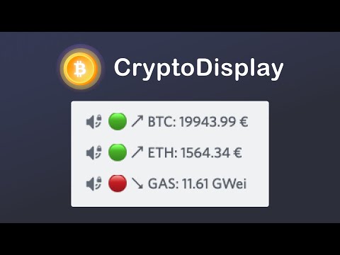 CryptoDisplay Youtube Tutorial