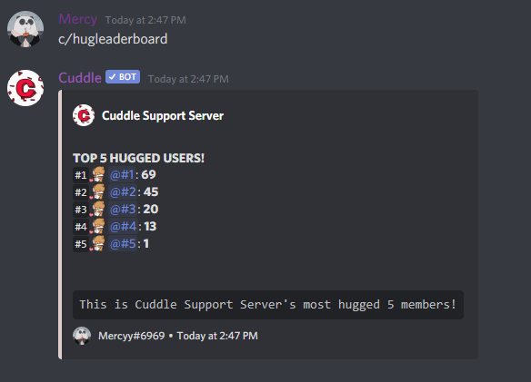 Hug leaderboard image #1