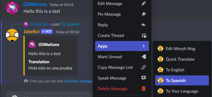 Showcase of Personal Translation