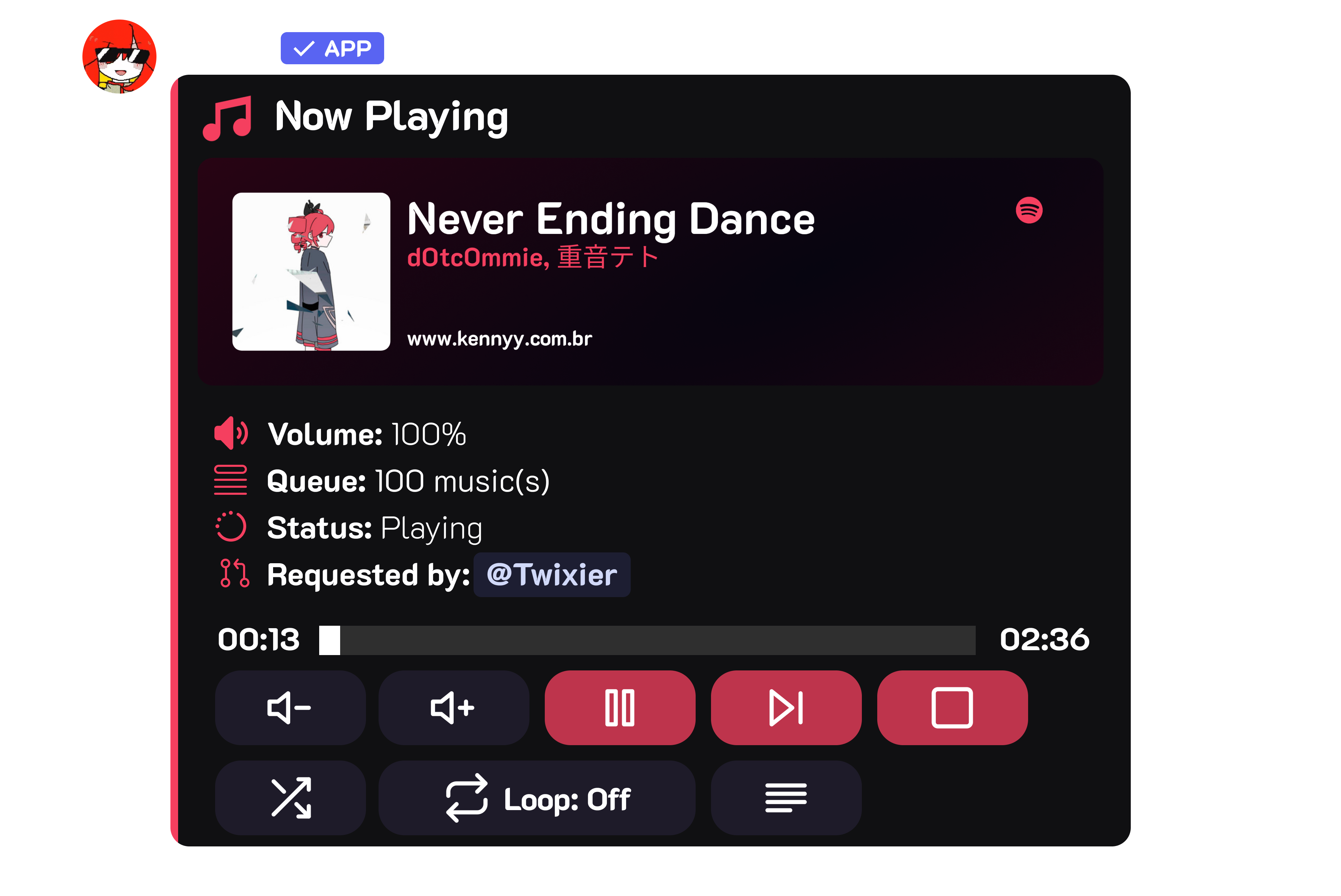 Kennyy Discord Interface