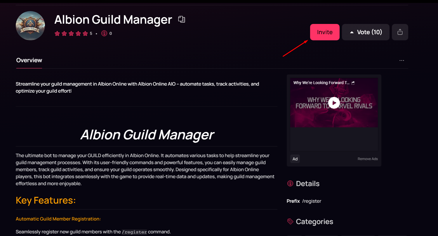 Albion Guild Manager Image