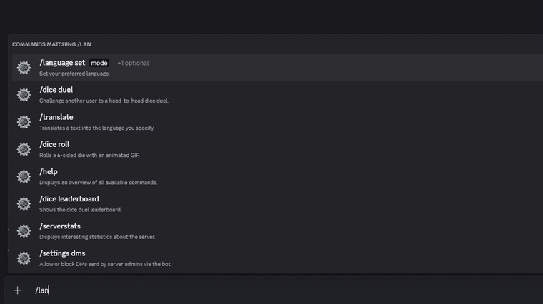Set language with MECKs Translator