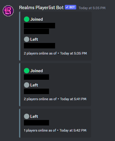 Picture on how live playerlist looks like.