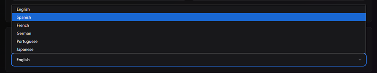 Language Select