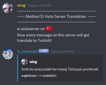 Auto Server Translation